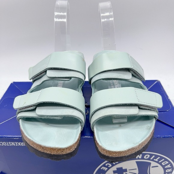 Birkenstock Uji Sandals Leather Suede Surf Green EU 37 Womens US 6- 6.5 - Picture 4 of 13